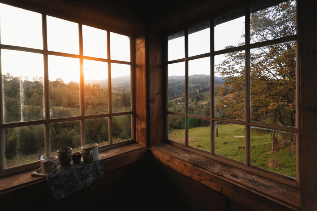 Blick aus dem Fenster